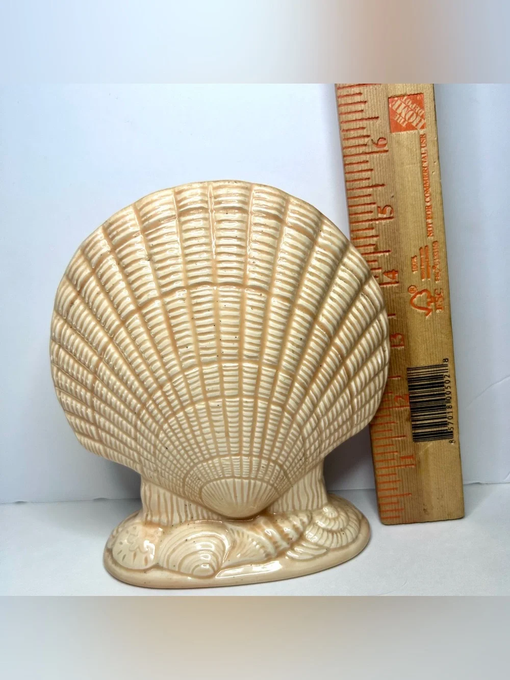 80’s Ceramic Seashell Planter Vase by Larry Laslo For Mikasa